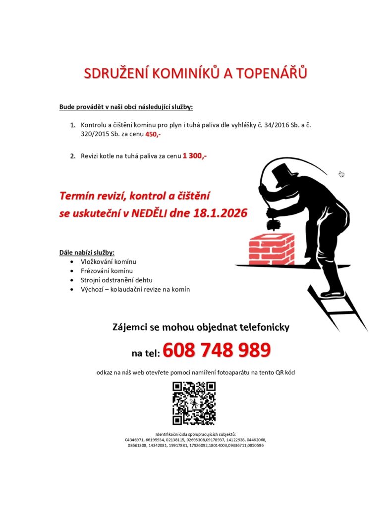 termín revizí, kontrol a čištění page 0001