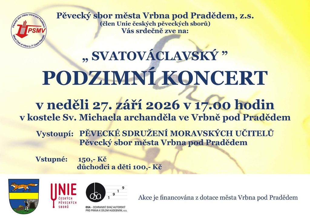 podzimnÍ koncert 2026